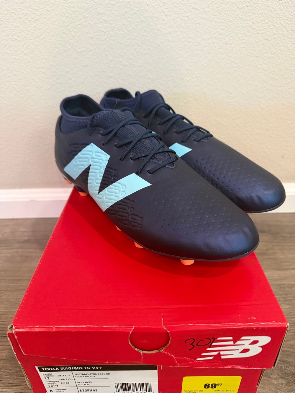 New Balance Tekela Magique FG Firm Ground V4 Soccer Cleats Mens Sz 12